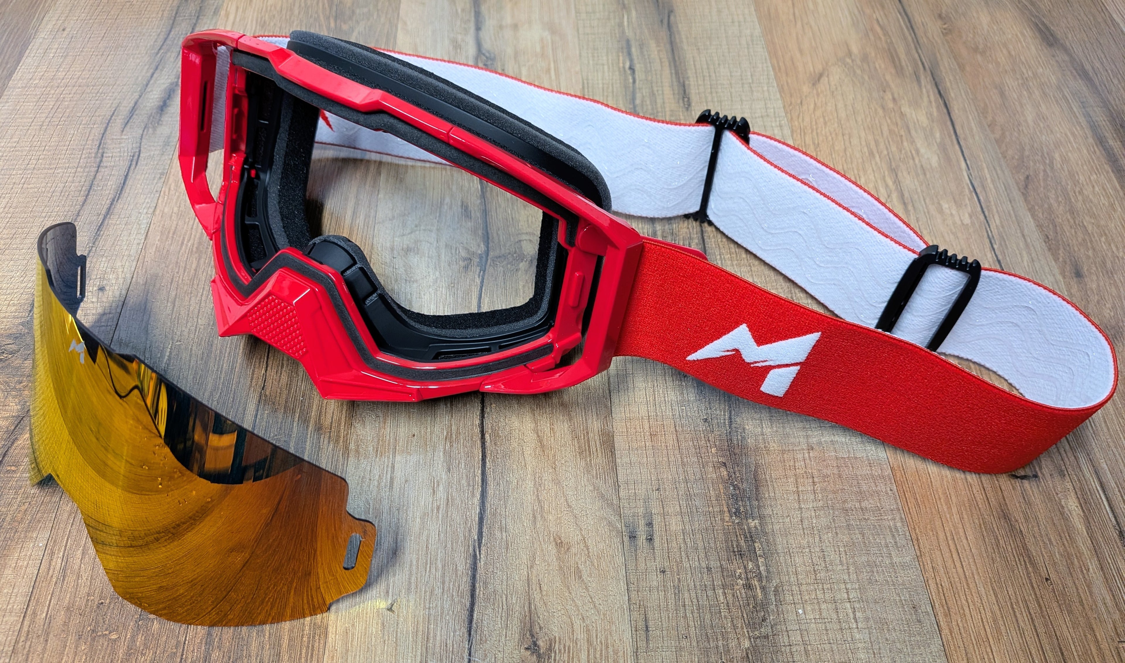 RIDER1 MX/OFFROAD GOGGLE RED